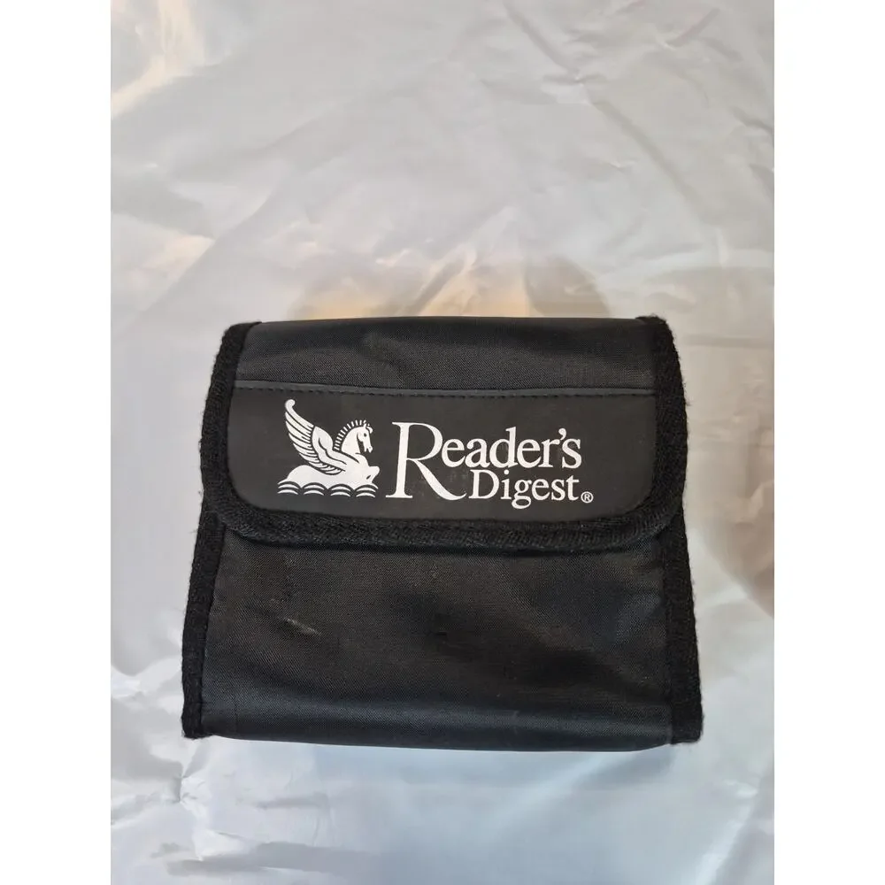 Readers Digest Binoculars 4x30 Compact Pocket Optics With Case And Neck Strap
